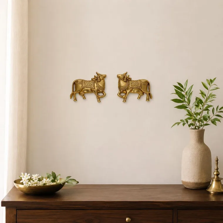 Kartique Kamdhenu Wall Hanging Pair